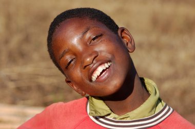 Umut Afrika childr yüzleri Afrika-gülümseme için gülümse