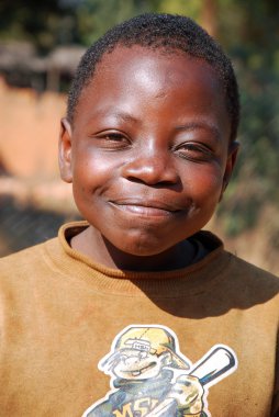 Afrikalı çocuklar tarafından kar amacı gütmeyen takip AIDS acı 