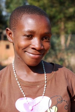 Afrikalı çocuklar tarafından kar amacı gütmeyen takip AIDS acı 