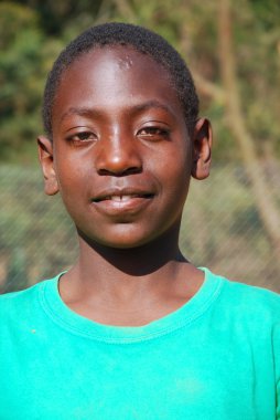 Afrikalı çocuklar tarafından kar amacı gütmeyen takip AIDS acı 