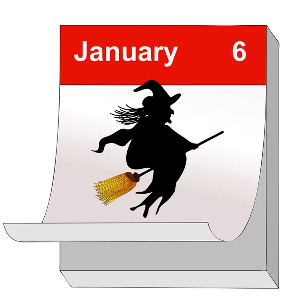 6 de enero, Día de la Epifanía — Vector de stock