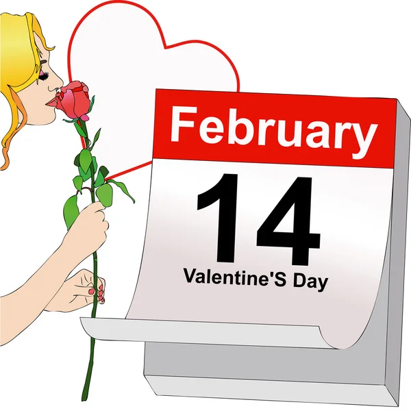 February 14, Valentine's Day — Stock Photo, Image