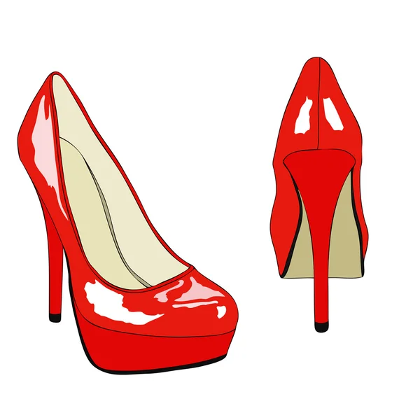 Illustration Une Paire Chaussures Femme Talons Hauts Pour Une Mode — Photo