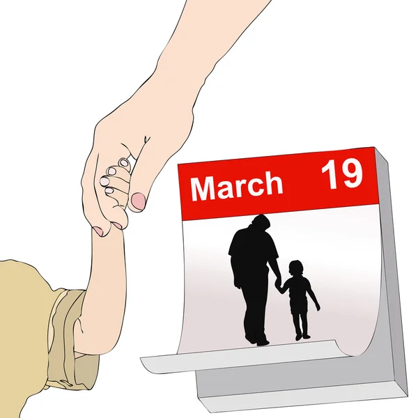 19 марта, в День отца — стоковое фото