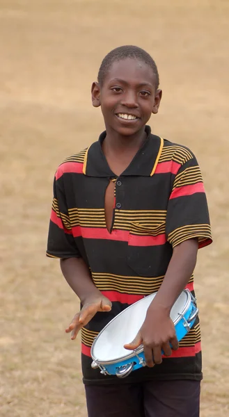 Lo sguardo dell'Africa sui volti dei bambini - Villaggio Pomerini — Foto Stock