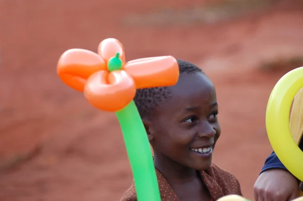 The look of Africa on the faces of children - Village Pomerini -Tanzania-Africa — Stock Photo, Image