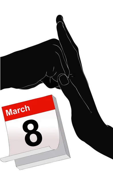 March 8 to Stop Violence Against Women — Stock Photo, Image