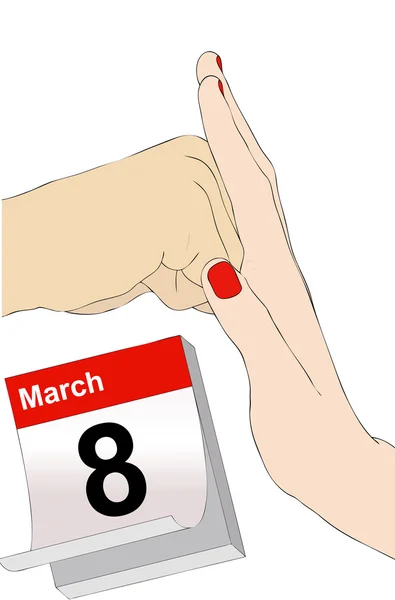 March 8 against violence — Stock Photo, Image