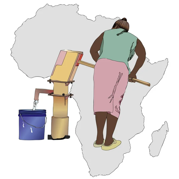 De essentiële grondstof water voor Afrika — Stockfoto