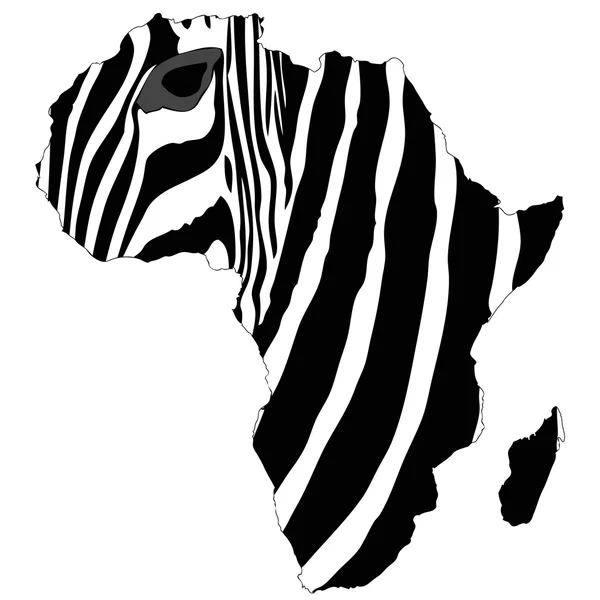 Afrika zebra — Stock Vector