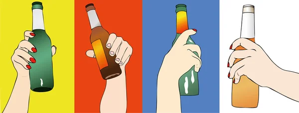 幻想的啤酒 — 图库矢量图片