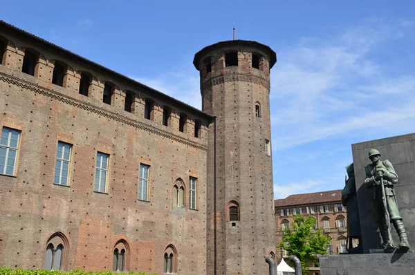 Il Castello di Piazza Castello a Torino - Piemonte - Italia — Foto Stock