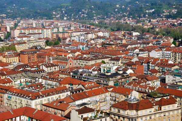 Pohled na město Turín od Susa - Turín - P — Stock fotografie