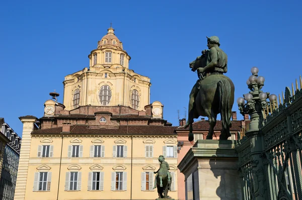 Műemlékek és történelmi épületek Torino - Piemont — Stock Fotó