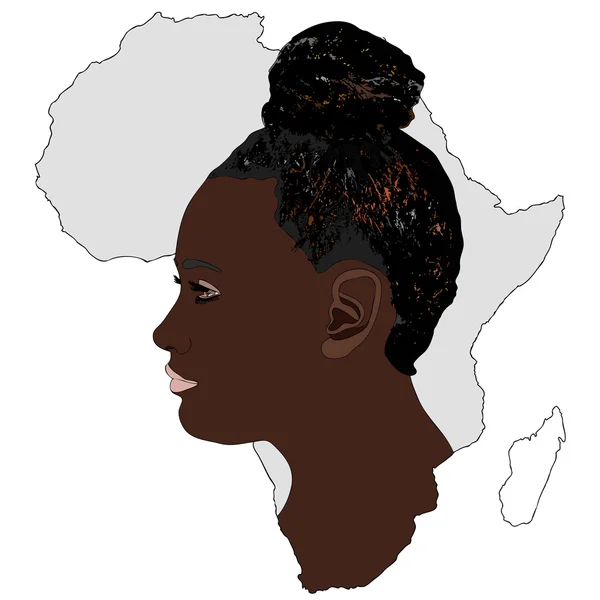 アフリカとその女性 — ストック写真