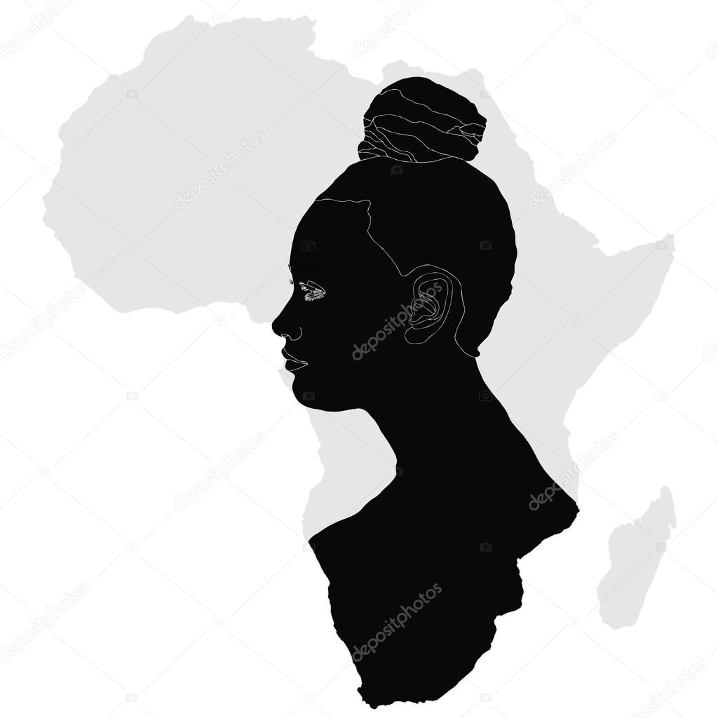 African woman (silhouette)