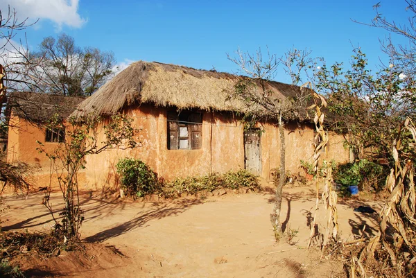 Domek wiejski w Pomerini w Tanzania - Afryka — Zdjęcie stockowe