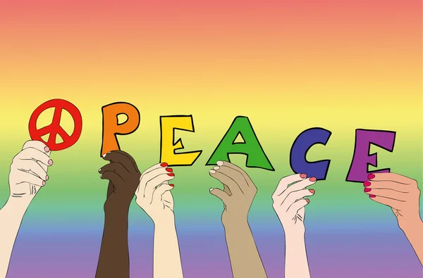 Le peuple de la paix — Image vectorielle