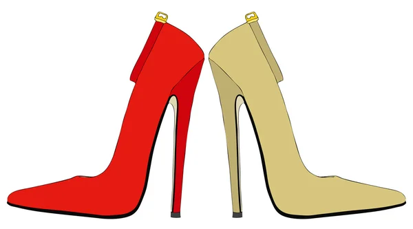 Zapatos y moda 009 — Vector de stock