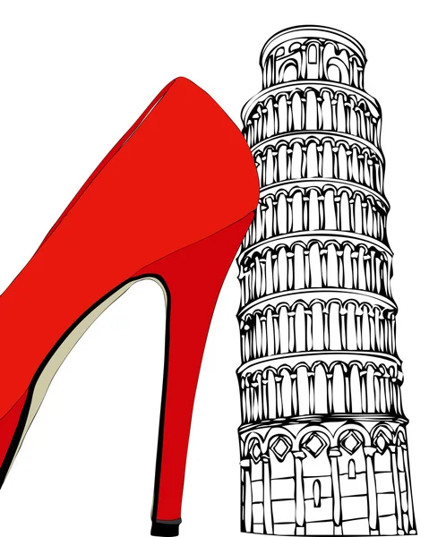 Pisa Kulesi altında moda — Stok fotoğraf