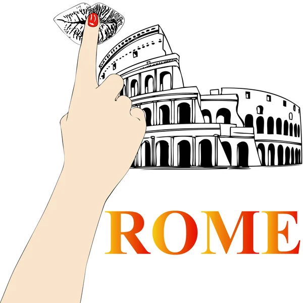 Groeten uit Rome — Stockfoto