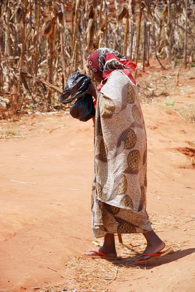 The return at home to Pomerini Village in Tanzania, Africa 700 — Stock Photo, Image