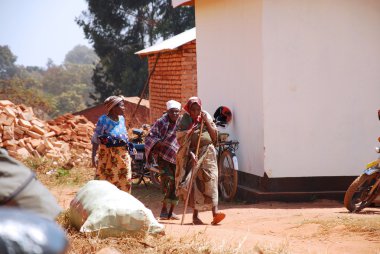 Bir gün kutlama Tanza Pomerini köyünde gün Pazar