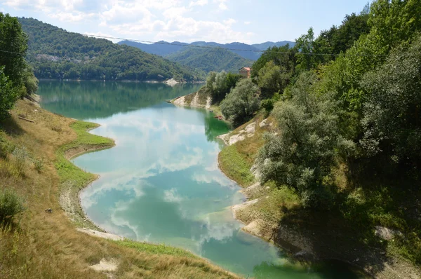 Abruzzo, İtalya 53 Salto Lake görünümü — Stok fotoğraf