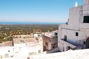 Ostuni Murgia beyaz şehir in Puglia - İtalya 641