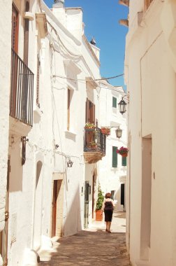 Ostuni Murgia beyaz şehir in Puglia - İtalya 658