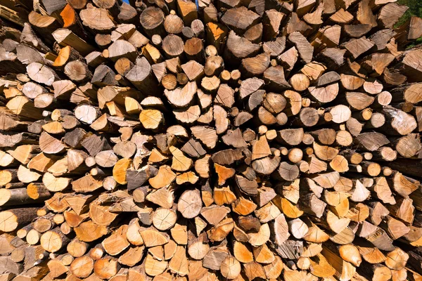 Pile of Chopped Firewood — Stock Photo, Image