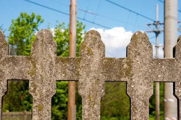 Beton çit - İtalyan Demiryolları — Stok fotoğraf