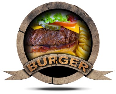 Burger - ahşap sembolü