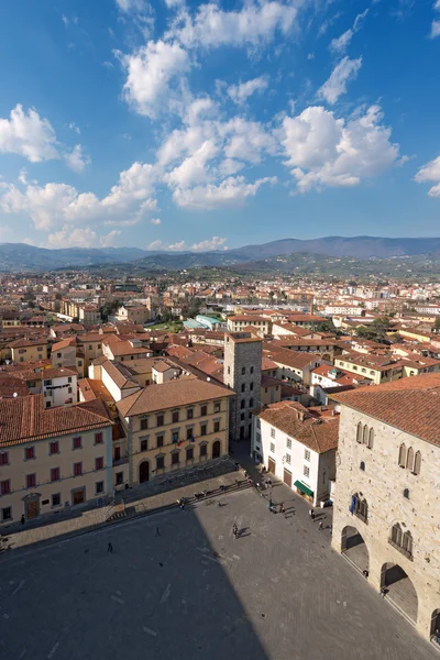 Вид с воздуха на Пистойю Тоскану — стоковое фото