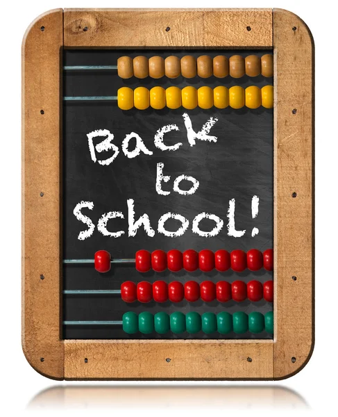 Terug naar School - Abacus en Blackboard — Stockfoto