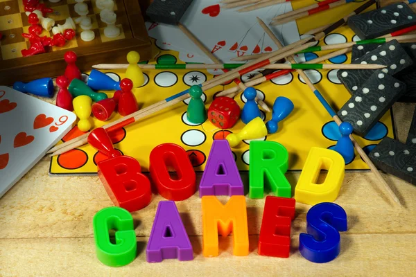 Board Games with Magnetic Letters — Stock Photo, Image