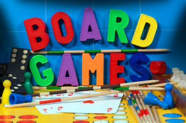 Board Games with Magnetic Letters clipart