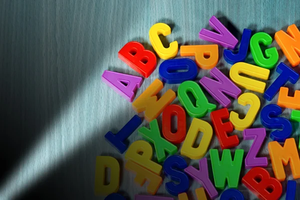 ABC - kleurrijke magnetische Letters — Stockfoto