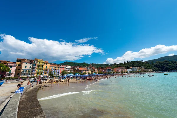 Playa de San Terenzo - Lerici Liguria Italia — Foto de Stock