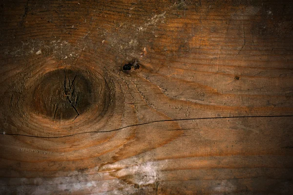 Old Wooden Background with Knot — Stock Photo, Image