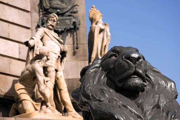 Monument to Christopher Columbus - Barcelona — Stock Photo, Image