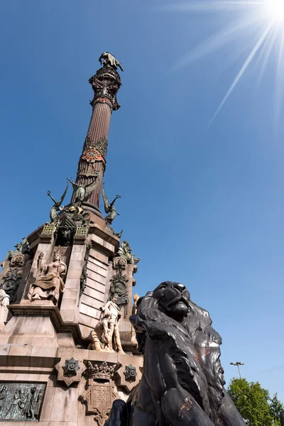 Monument til Christopher Columbus - Barcelona - Stock-foto