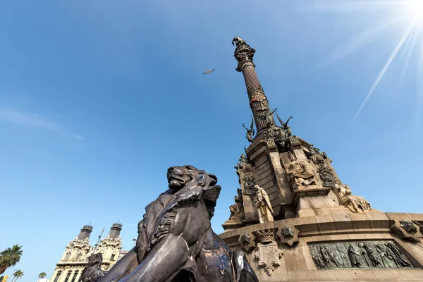 Monument til Christopher Columbus - Barcelona - Stock-foto