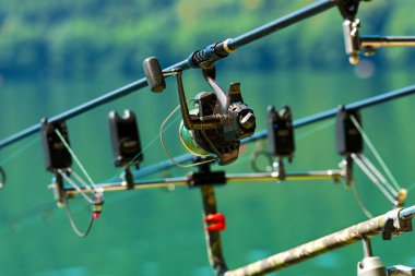 Sazan balıkçılık çubuklar Reel destek sistemi ile