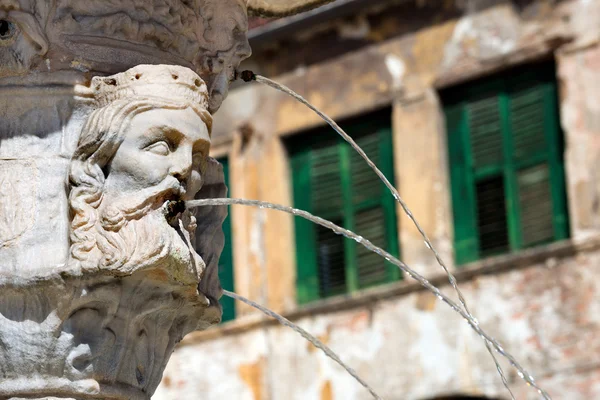 Closeup fontein van madonna verona - Italië — Stockfoto