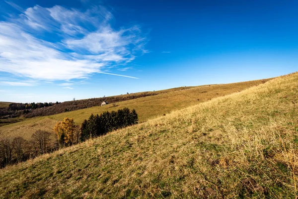 Schöne Braune Grüne Und Orangefarbene Weiden Auf Der Hochebene Von — Stockfoto