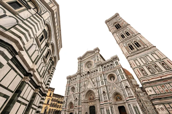 Florence Cathedral Santa Maria Del Fiore Bell Tower Giotto Baptistery — Stock Photo, Image