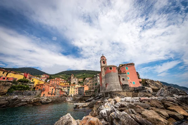 Malá Starobylá Vesnice Tellaro Považována Jednu Nejkrásnějších Vesnic Itálii Turistické — Stock fotografie