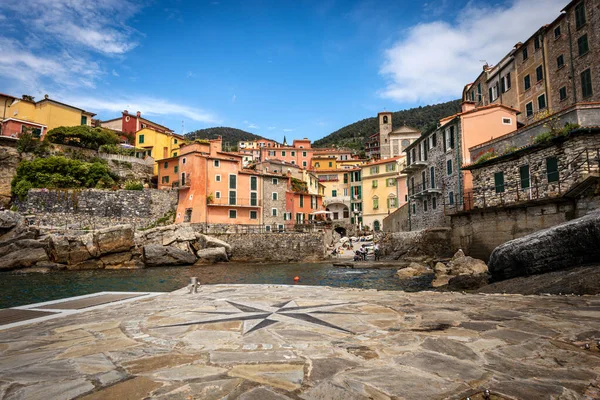 Невелике Стародавнє Село Телларо Яке Вважається Одним Найкрасивіших Сіл Італії — стокове фото