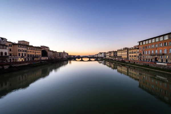 Arno River Ponte Santa Trinita Holy Trinity Bridge Xvi Century — Stock Photo, Image